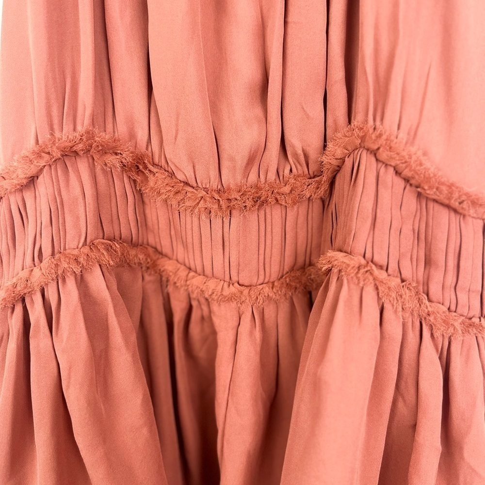 Cinq á Sept Lotus Silk Peplum Top Flaw - Picture 15 of 16